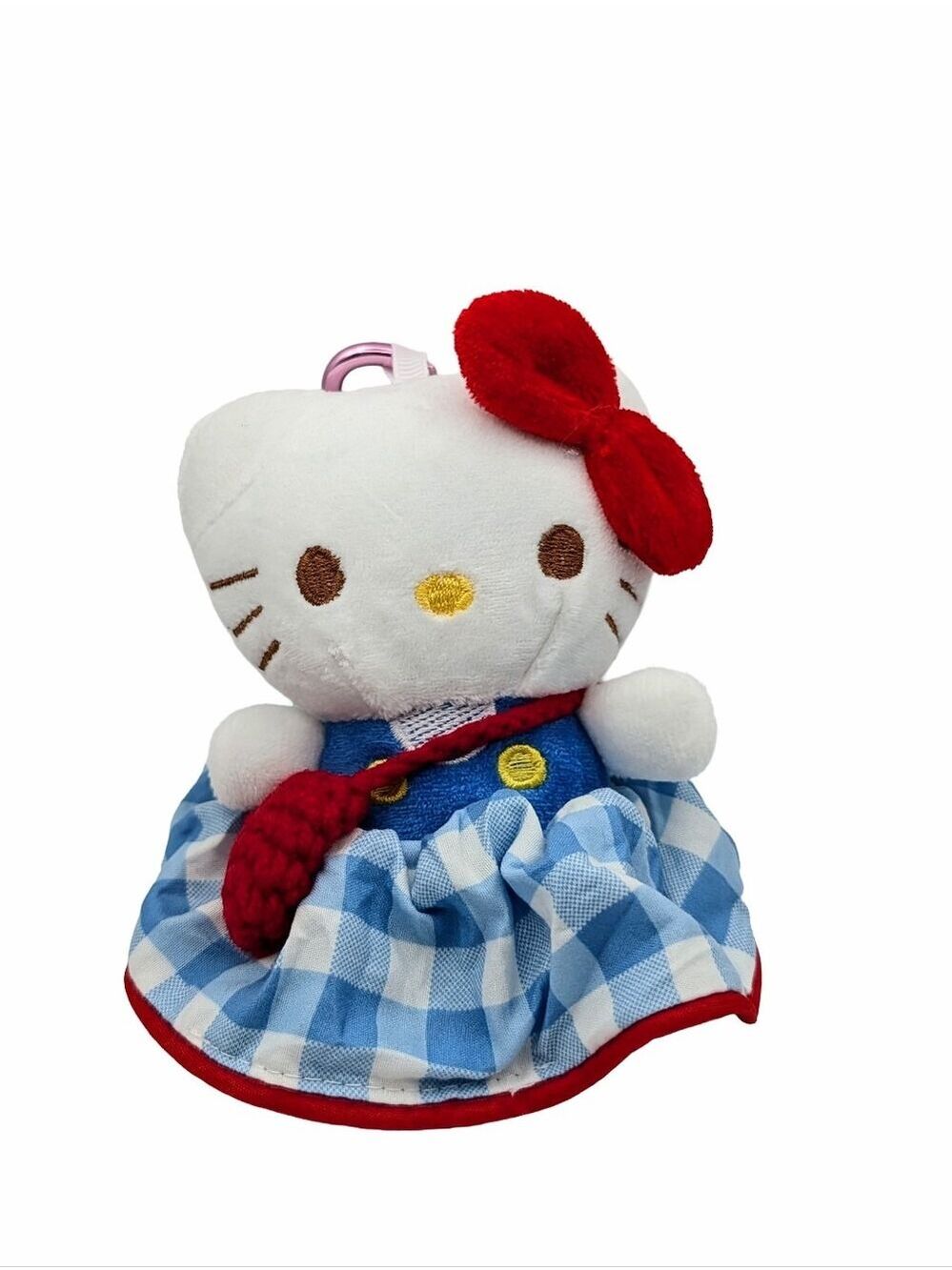 Hello Kitty Plush Bag Clip Scrunchy Set